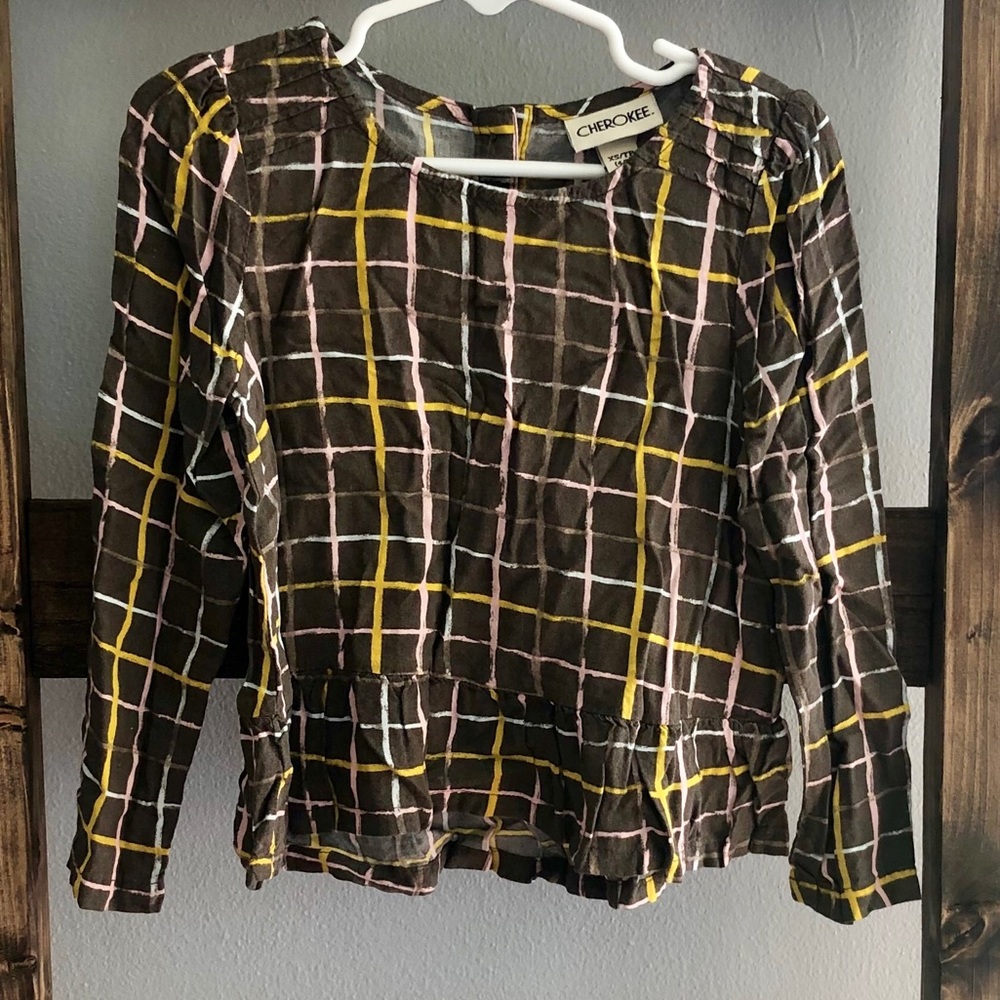 Plaid Cherokee long sleeve shirt